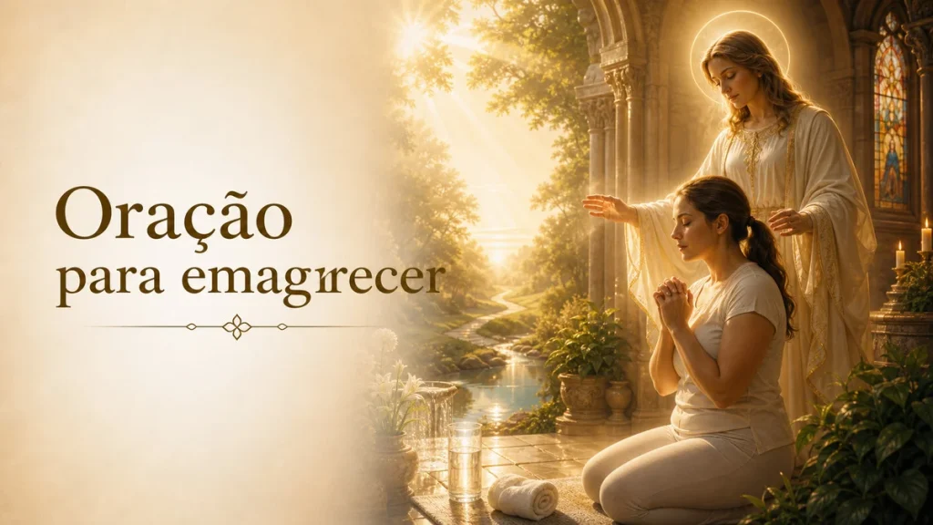 Oração para emagrecer com fé: leveza, disciplina e paz com o corpo