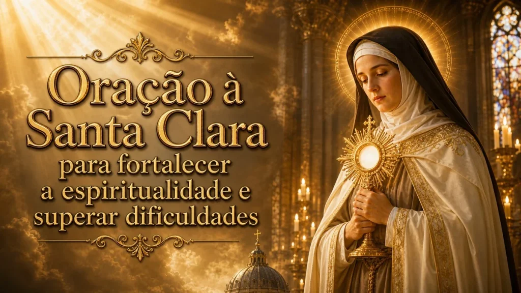 Oração a Santa Clara para fortalecer a espiritualidade e atravessar as dificuldades