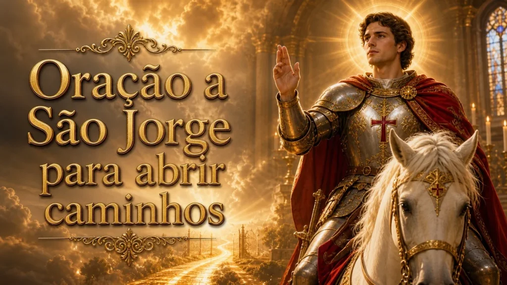 Oração a São Jorge para abrir caminhos com coragem e proteção