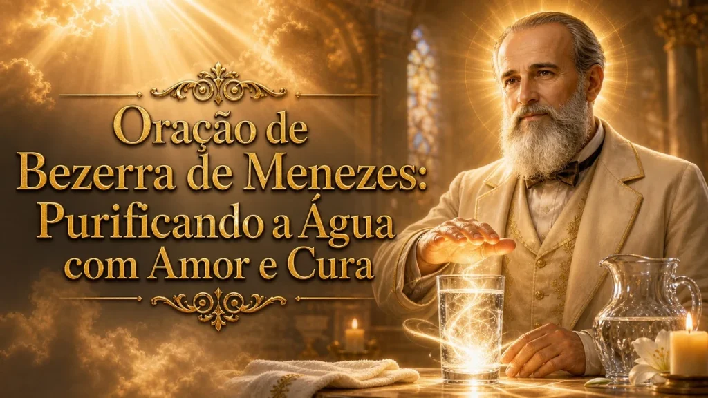 Oração de Bezerra de Menezes para purificar a água com amor e cura