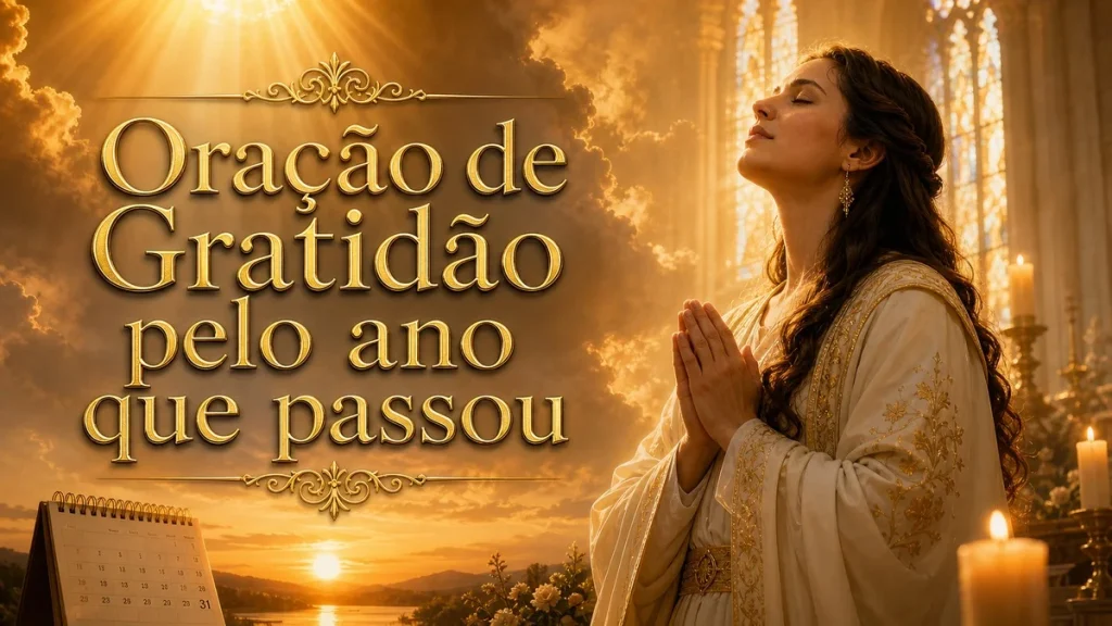 Oração de gratidão pelo ano que passou: entregar, confiar e recomeçar