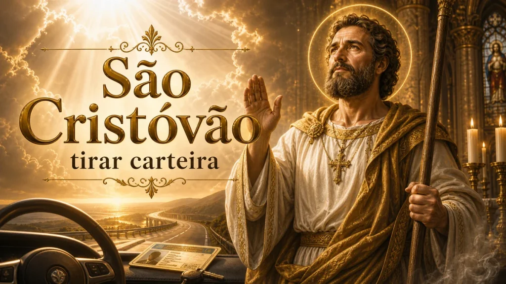 Oração de São Cristóvão para tirar carteira: paz e firmeza na prova
