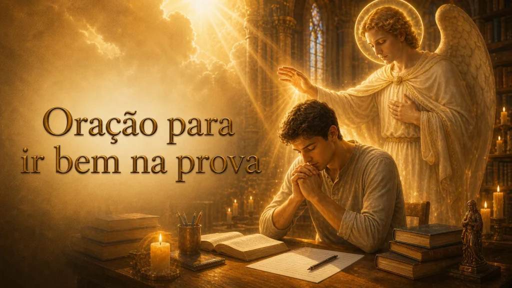 Oração para ir bem na prova: calma, clareza e confiança em Deus