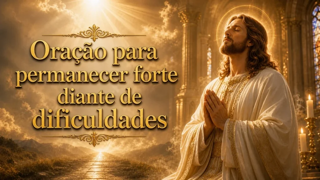 Oração para permanecer forte diante das dificuldades