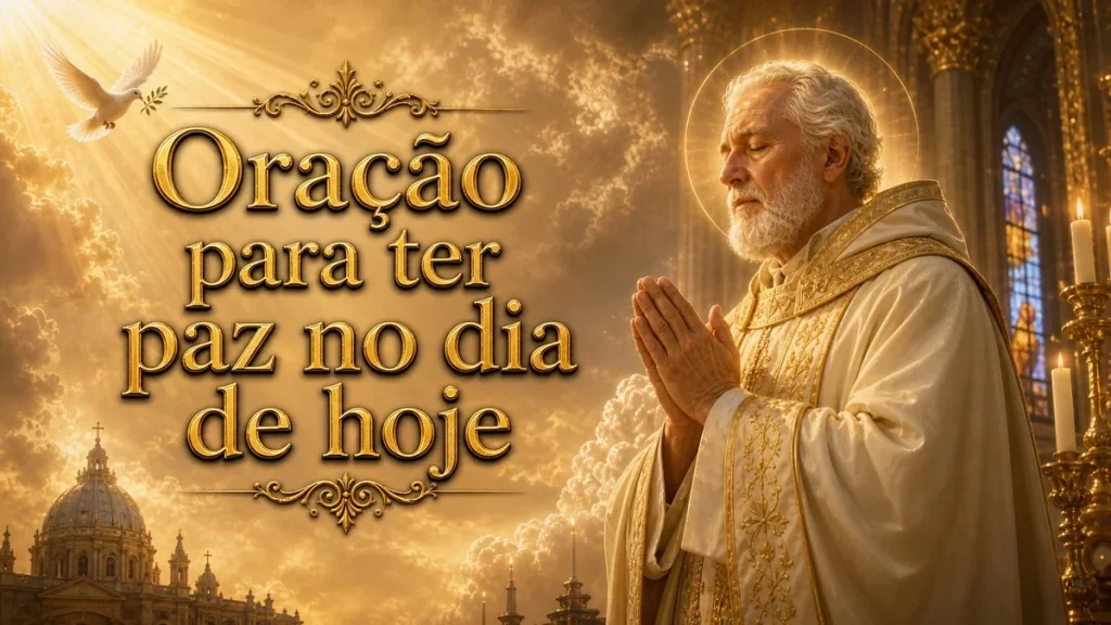 Oração para ter paz no dia de hoje: descansar no amor de Deus