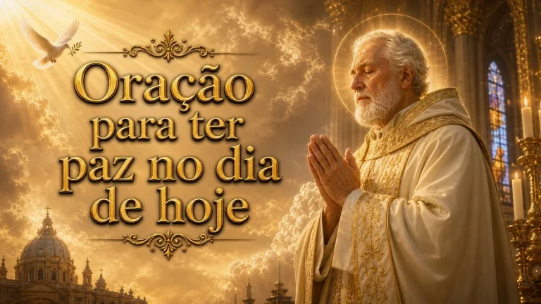 Oração para ter paz no dia de hoje: descansar no amor de Deus