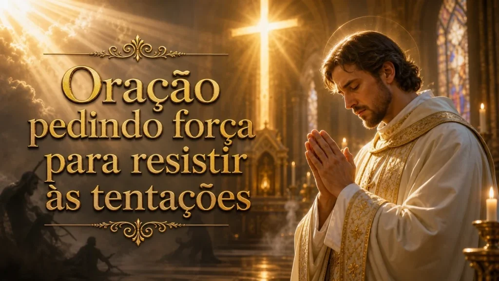 Oração pedindo força para resistir às tentações e permanecer firme