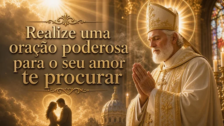 Uma oração poderosa para o seu amor te procurar, com fé e serenidade