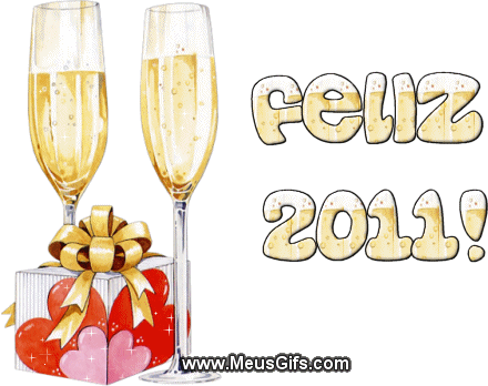 Mensagem animada de Feliz 2011 bonito