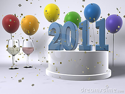 Imagem de Feliz 2011 com mensagem criativo