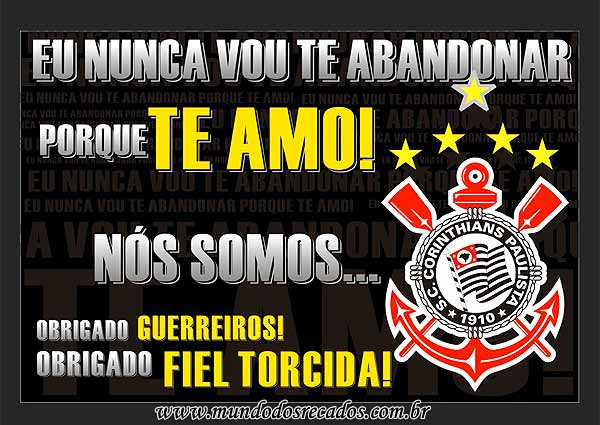 Recado de Corinthians marcante para publicar