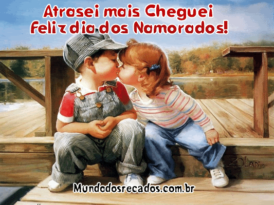 Recado de Dia dos Namorados Atrasado pronto para postar
