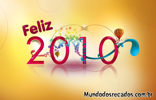 Recado de Feliz 2010 pronto para compartilhar