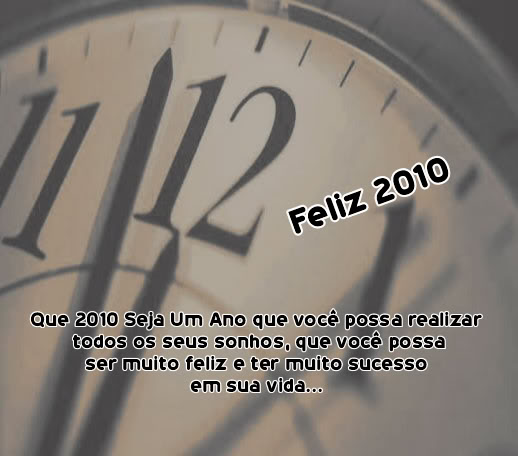 Mensagem animada de Feliz 2010 animado