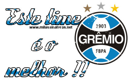 Recado animado de Grêmio para postar