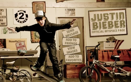 Mensagem animada de Justin Bieber fofo