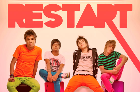 Restart: recado divertido para mensagem animada